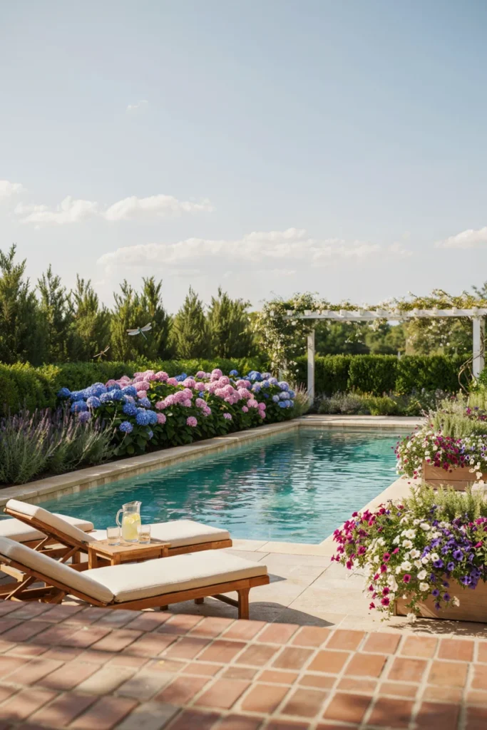 Mix Colorful Flowers With Evergreens