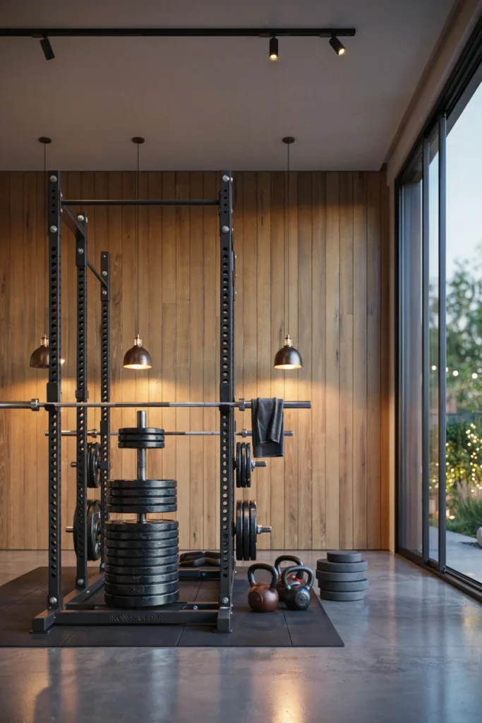 Statement Lighting Over Weight Racks
