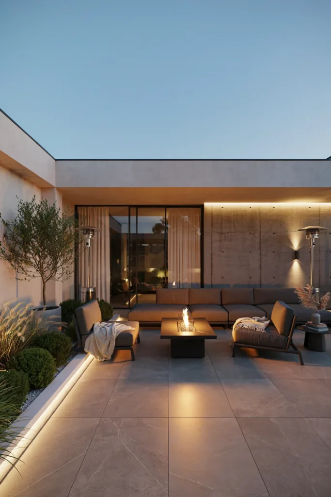 Heated Lounge for Year-Round Luxury