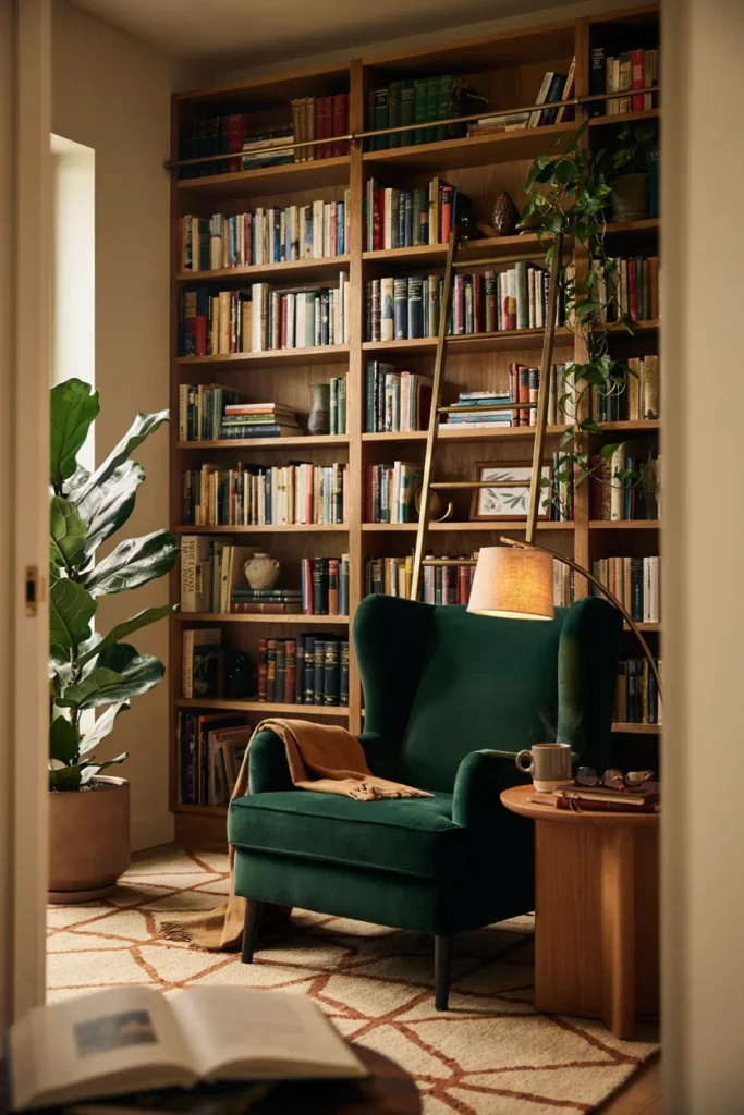 Ladder-Accessible High Shelves