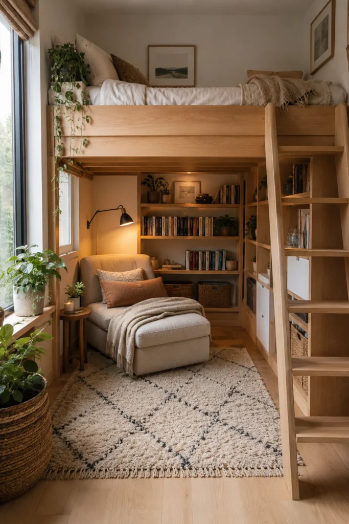 The Lofted Bed Library