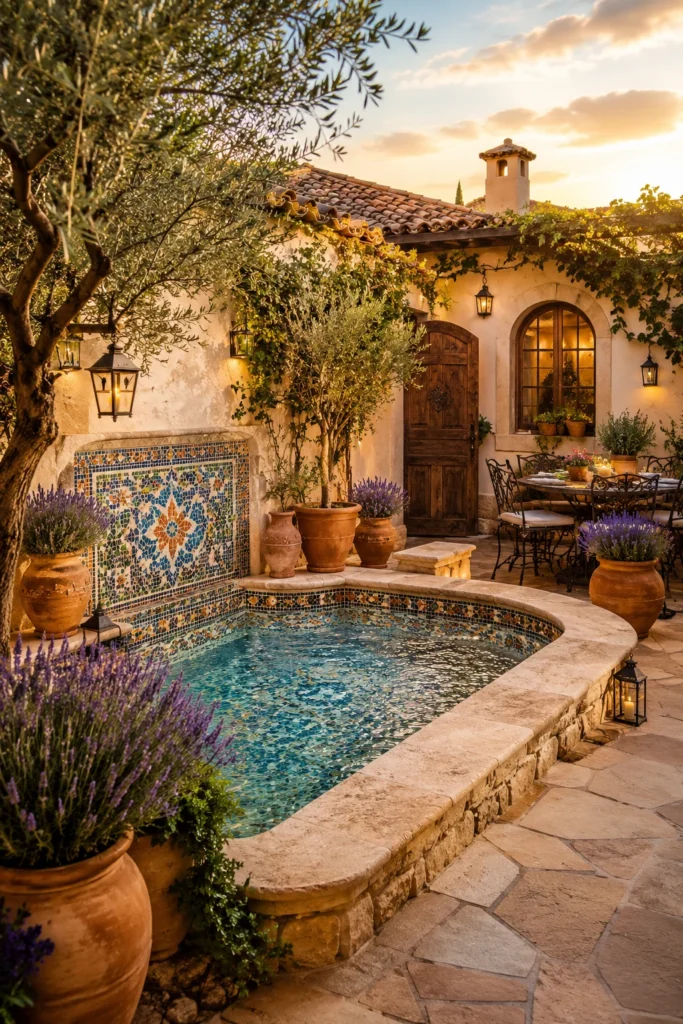 Mediterranean-Style Backyard Spool