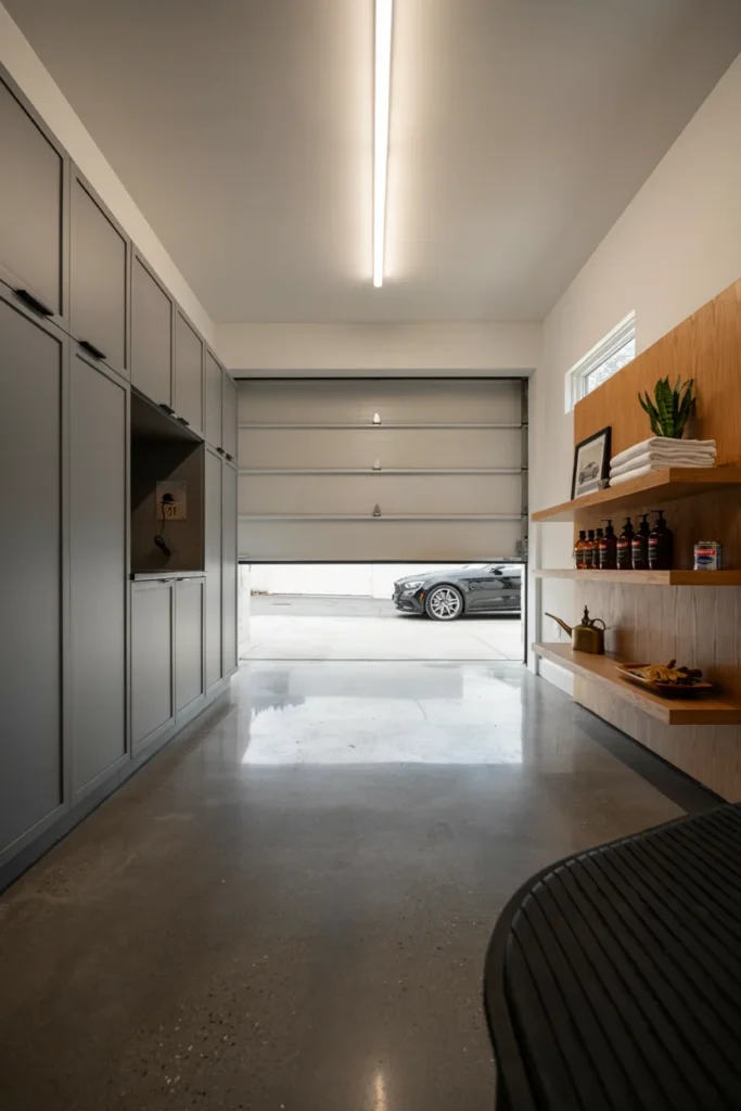 Use Neutral Colors Throughout the Garage