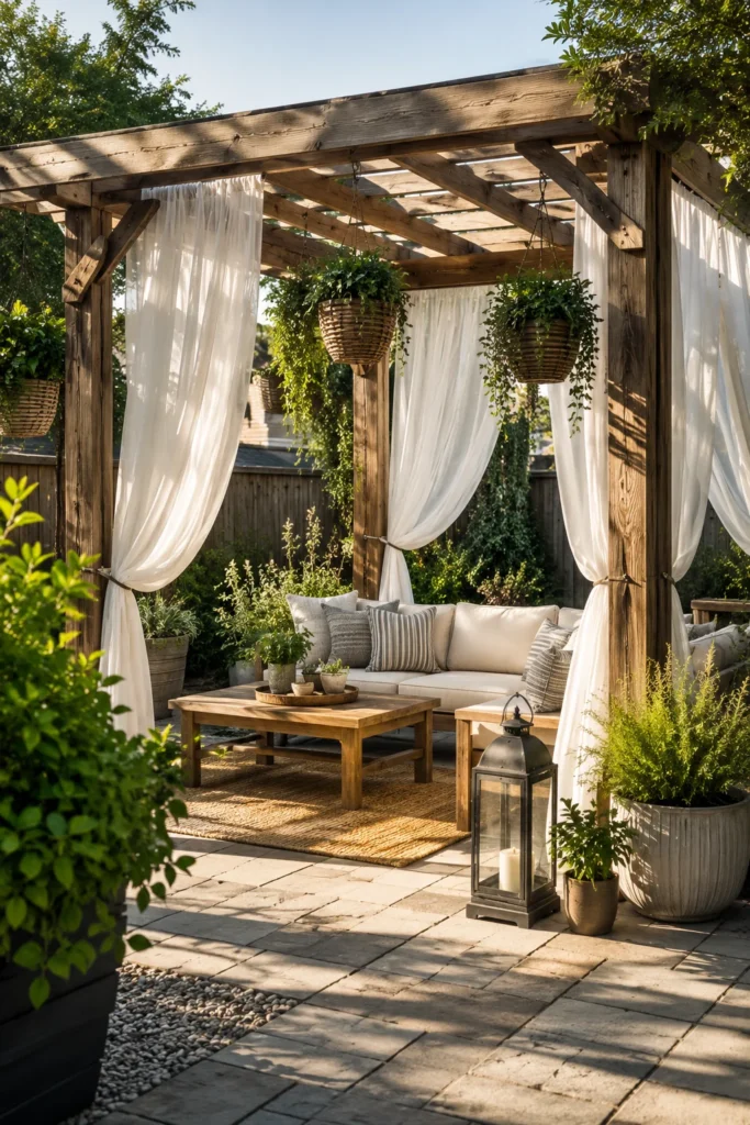 Hang Outdoor Curtains for a Luxe Feel