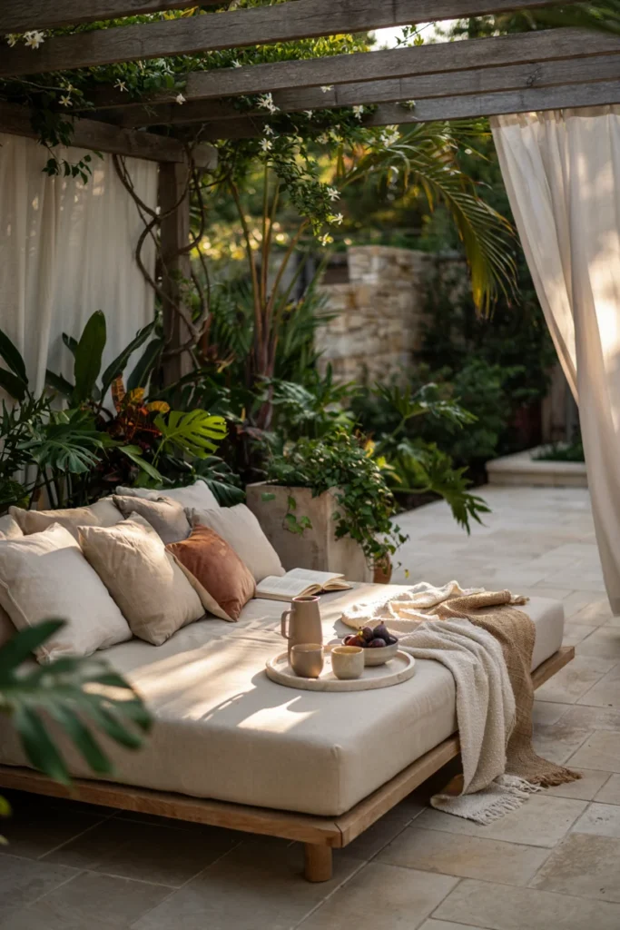 Outdoor Daybed Reading Retreat