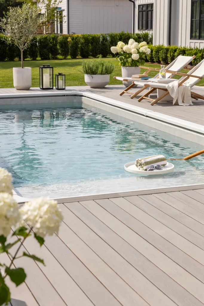 Painted Pool Deck for a Fresh Makeover