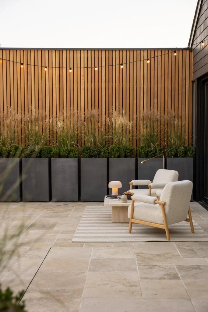 Create Privacy with Tall Planters