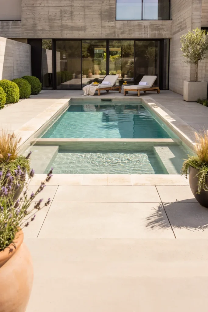 Pool With Sun Shelf