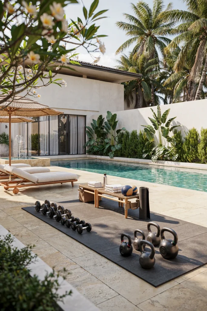 Poolside Fitness Zone