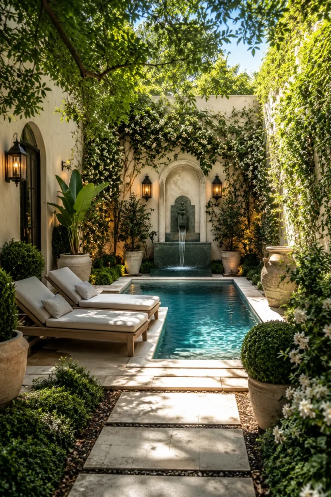 Private Courtyard Spool Pool