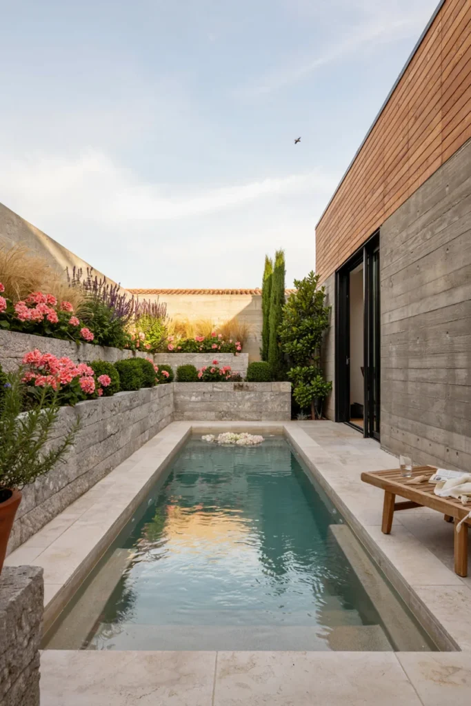 Build Raised Garden Beds Around the Pool