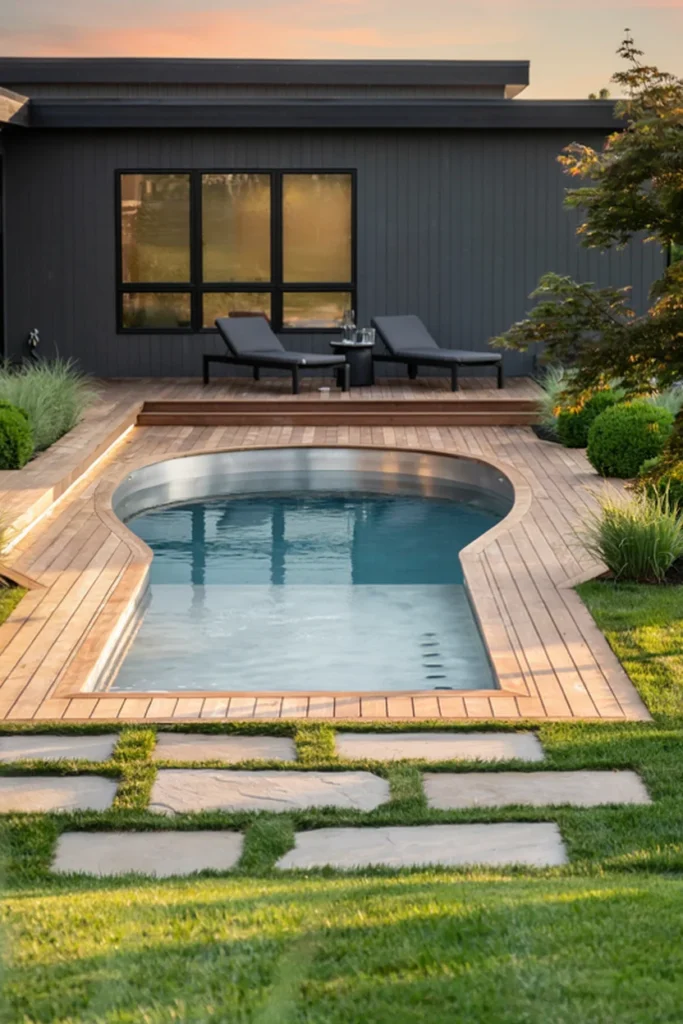 Raised Platform Deck for an Inground Look