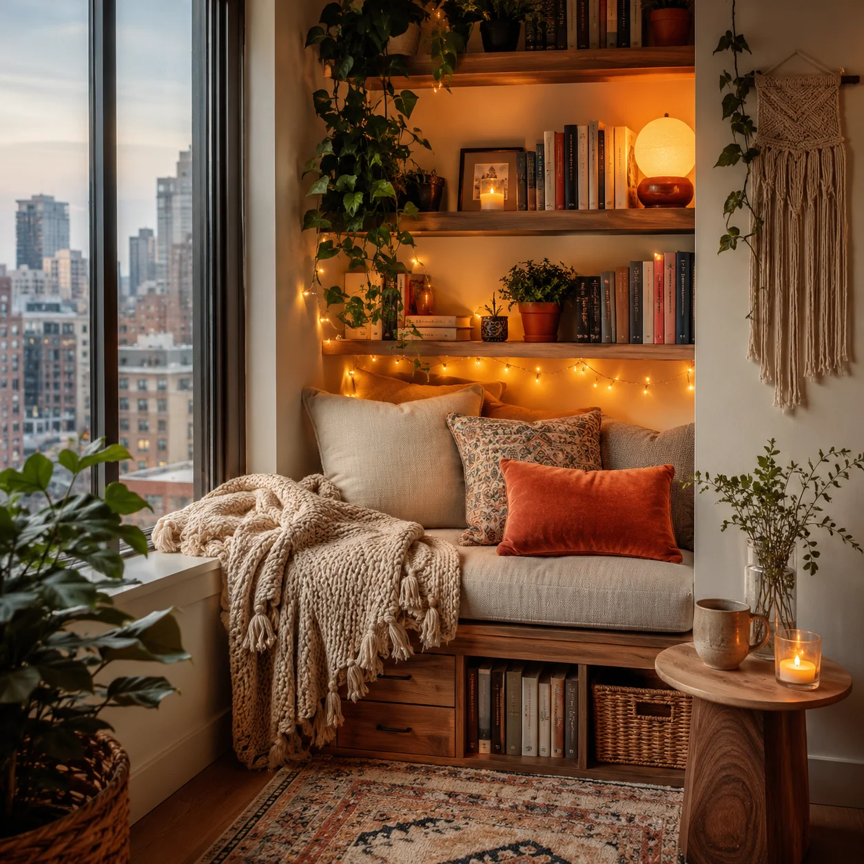 13 Small Apartment Reading Nooks That Create the Perfect Cozy Corner