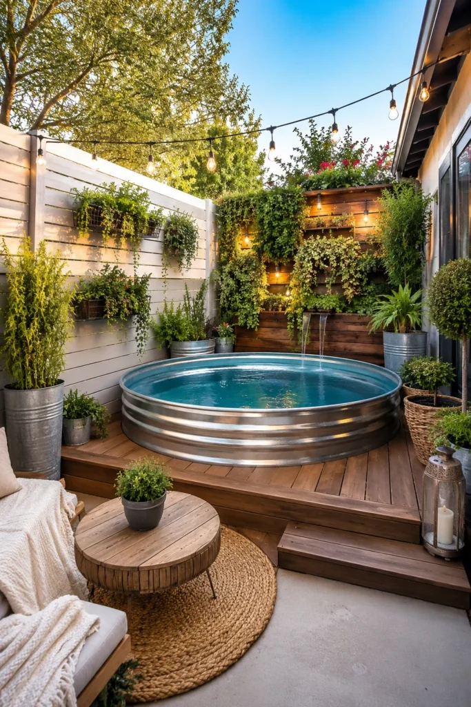Small Backyard Cowboy Pool Retreat