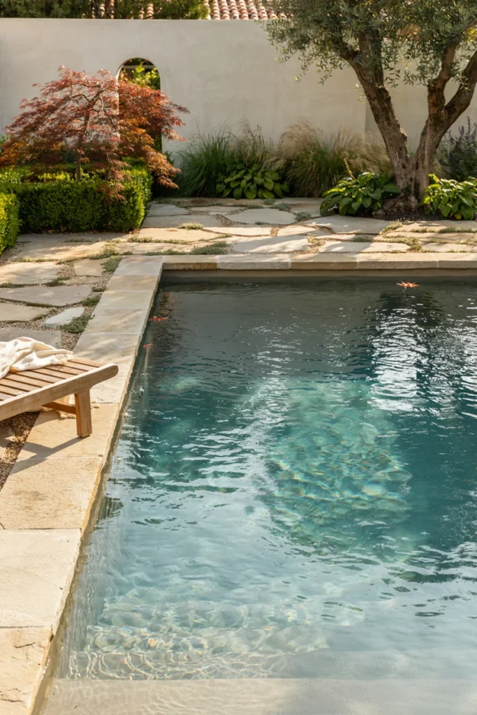 Frame the Pool With Natural Stone