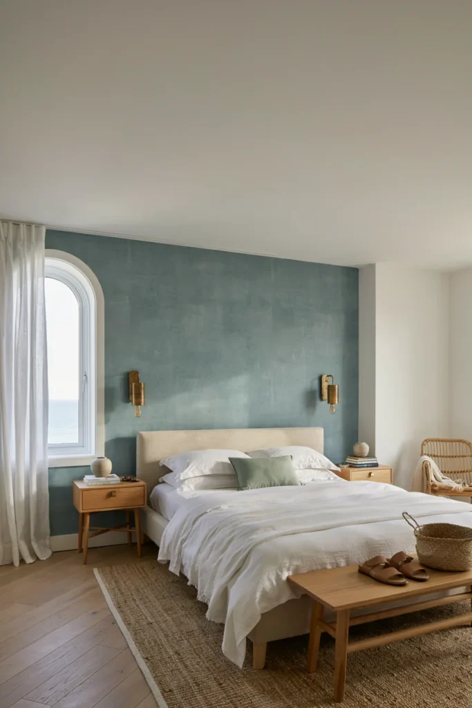 Create a Soft Sea-Glass Accent Wall or Headboard Panel