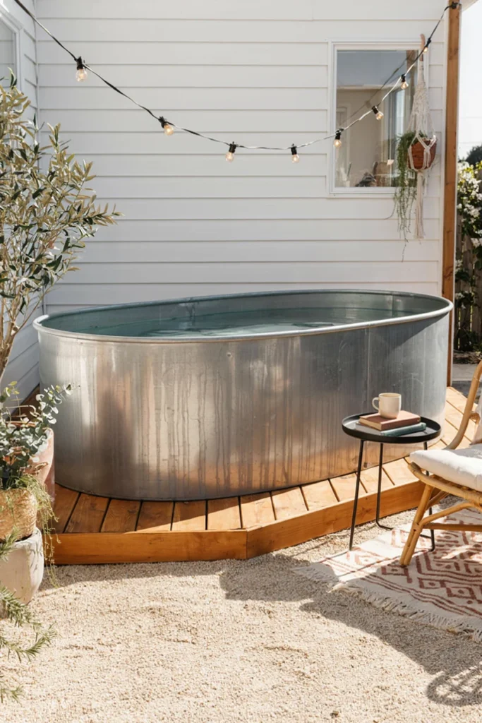 Stock Tank Pool Makeover