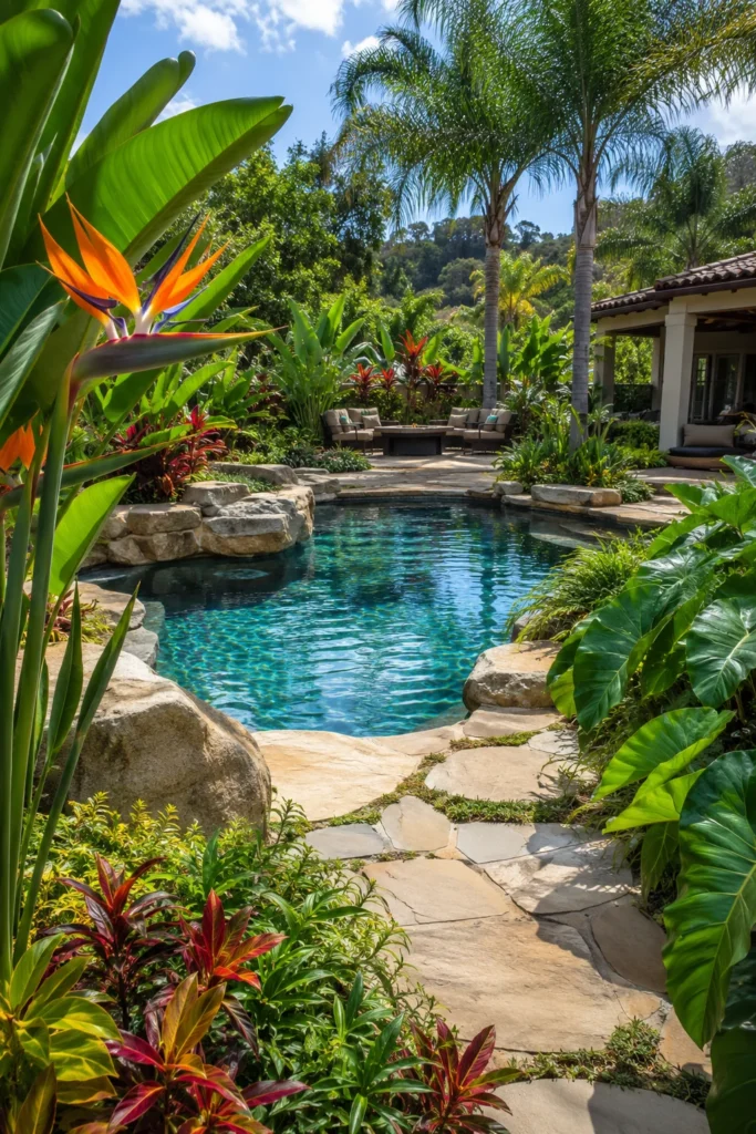 Create a Tropical Oasis With Lush Greenery