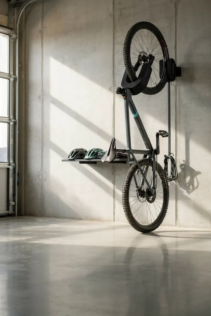 Hang Bikes and Large Equipment on Wall Hooks
