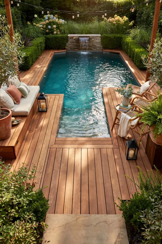 Wooden Deck Spool Pool