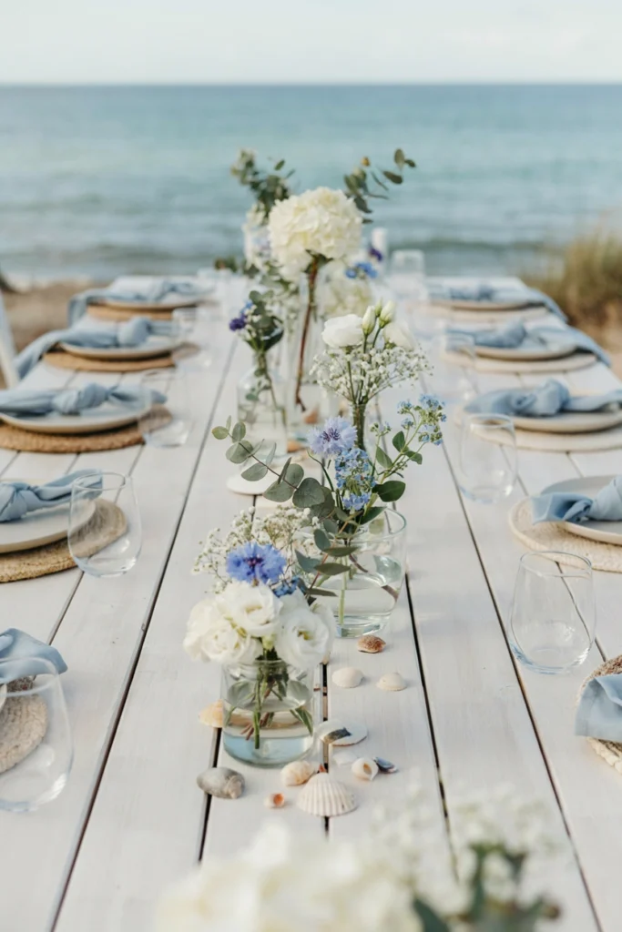 Coastal Floral Table Arrangement