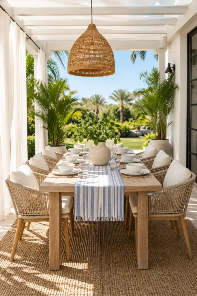 Create a Cozy Coastal Dining Area
