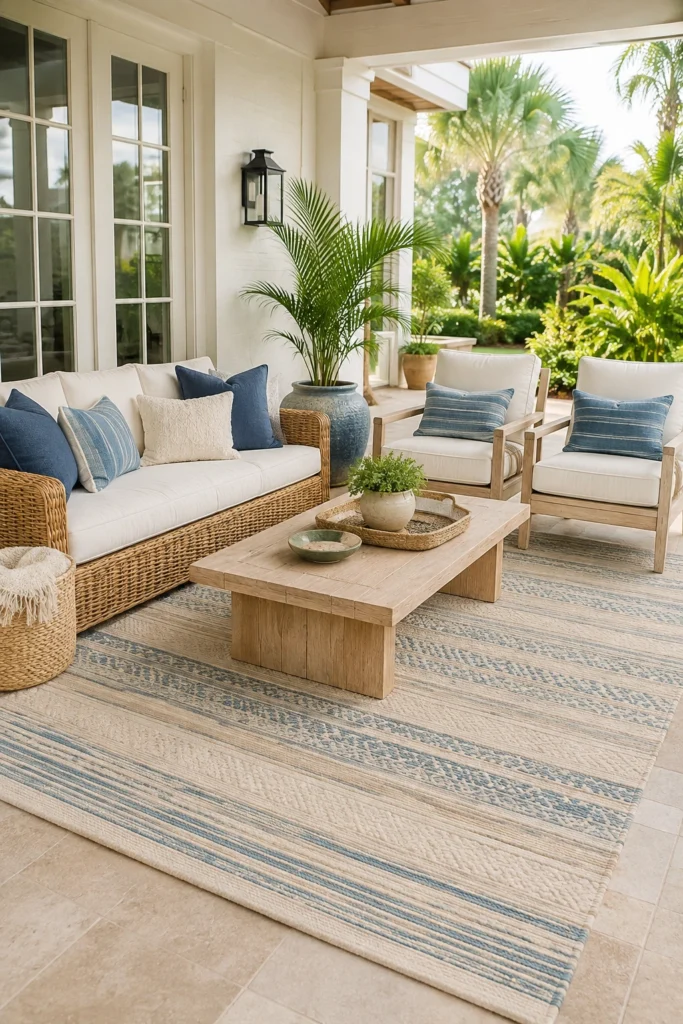 Bring in Coastal-Style Outdoor Rugs