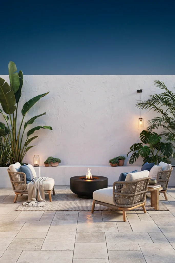 Design a Coastal Fire Pit Area