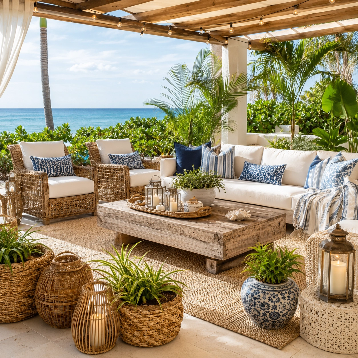 21 Coastal Patio Ideas That Feel Like a Relaxing Beach Retreat