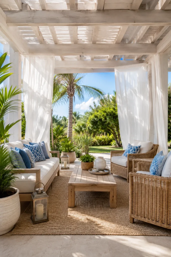 Create a Breezy Pergola Seating Area