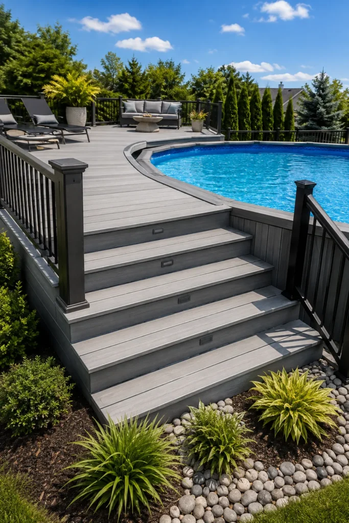 Composite Deck Board Steps