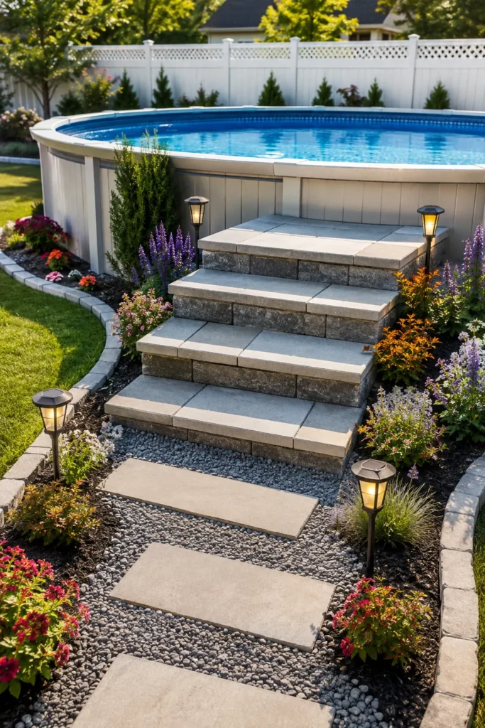 Concrete Paver Staircase