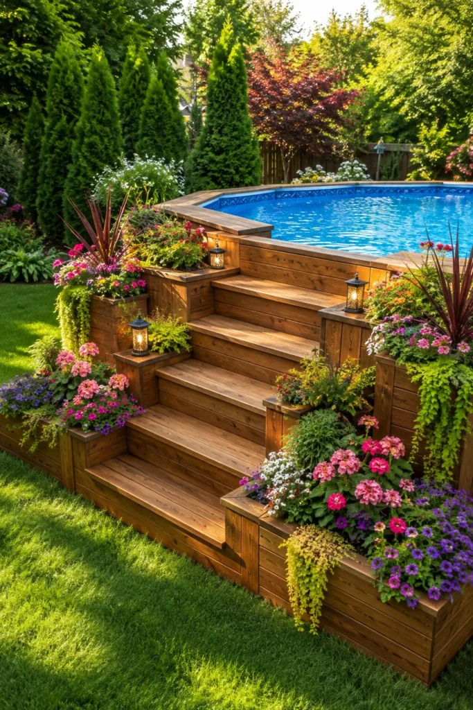 Decorative Planter Steps