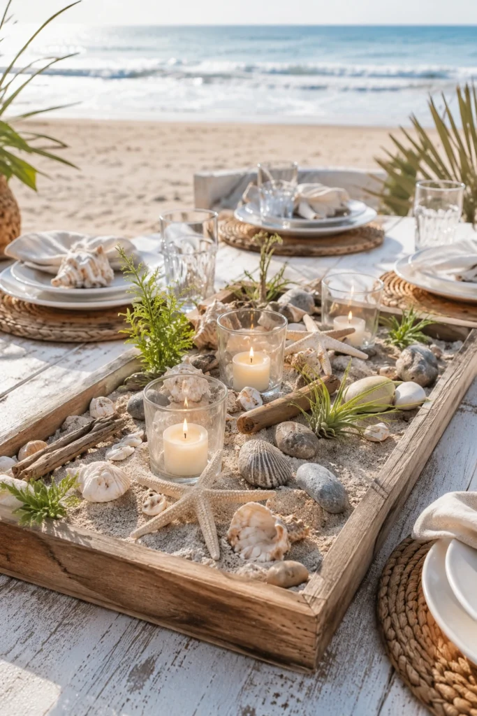 DIY Beach-Themed Table Centerpiece