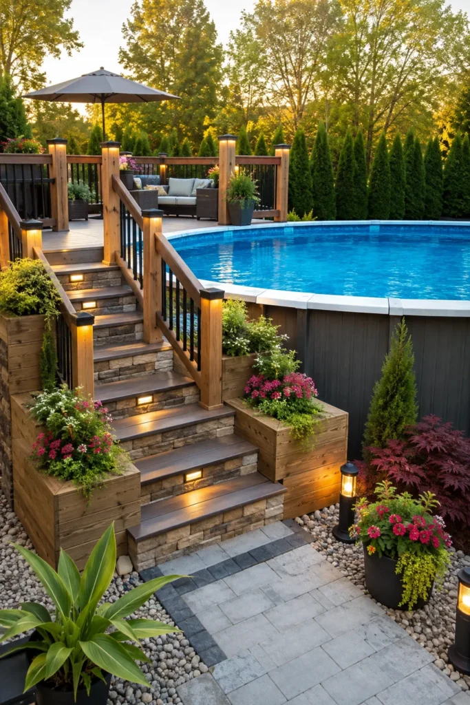 Budget-Friendly Mixed Material Steps