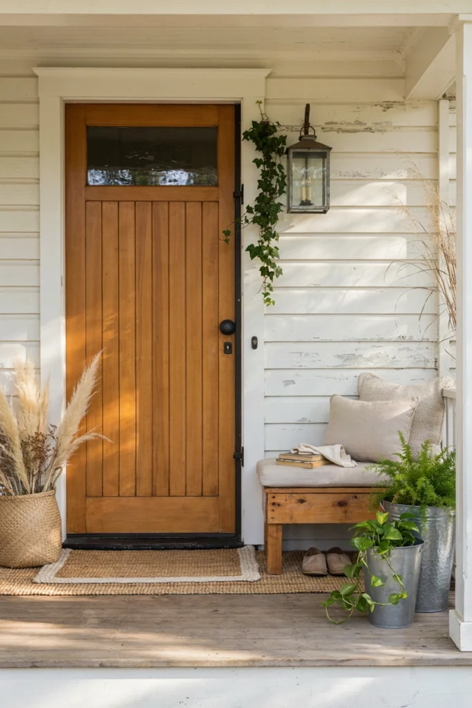 Try a Rustic Farmhouse Entryway