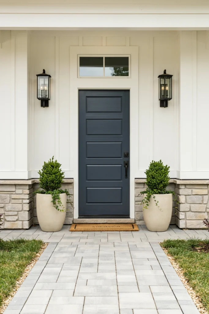 Use Symmetrical Planters on Both Sides