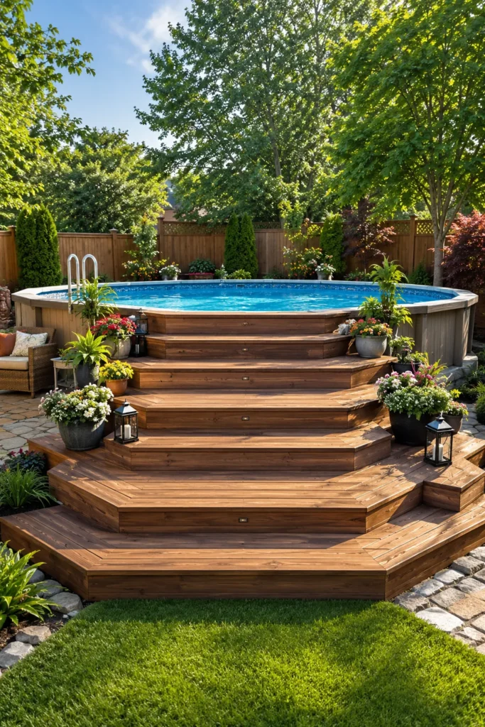Tiered Platform Steps