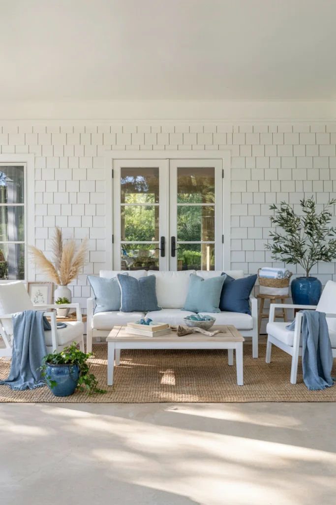 Create a White and Blue Color Palette